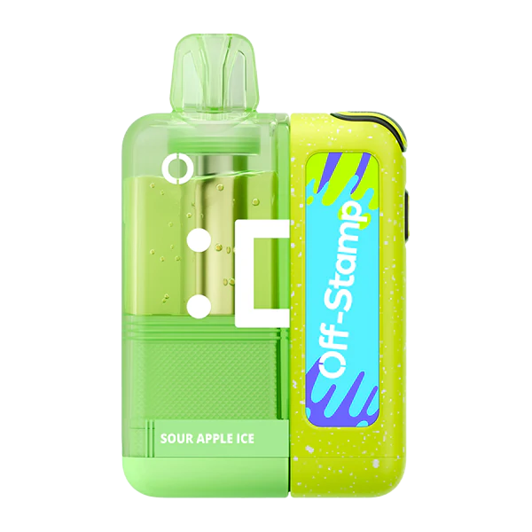 Sour Apple Ice Disposable Vape - Off Stamp Crystal Cube 35K Kit