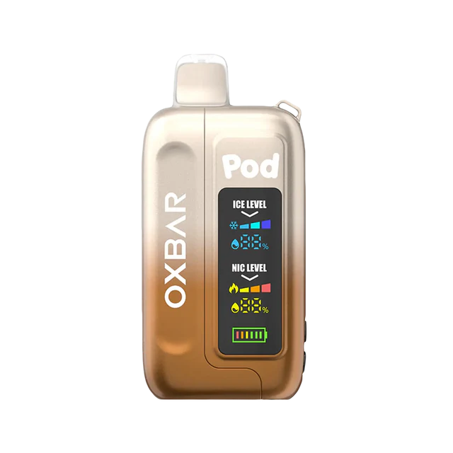 Oxbar Ice-Nic Control 35K Cinna Toast Munch Disposable Vape - Black Coral 