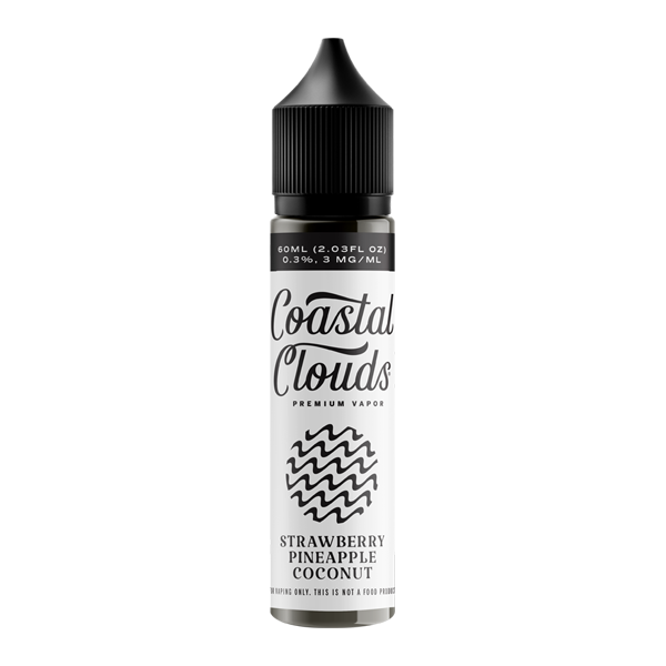 Strawberry Pineapple Coconut E-Liquid - Coastal Clouds 60ml