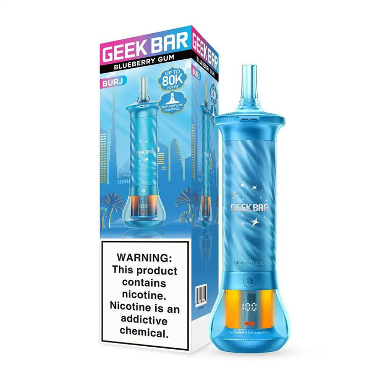 Blueberry Gum - Geek Bar Pulse X 2 50K disposable vape packaging 