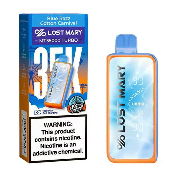 Lost Mary MT35000 Turbo Blue Razz Cotton Carnival