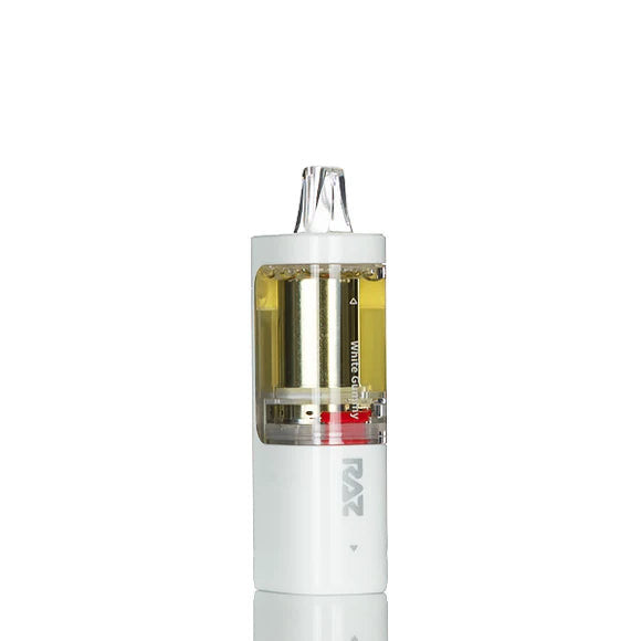 White Gummy Disposable Vape RAZ VUE 50k Pod