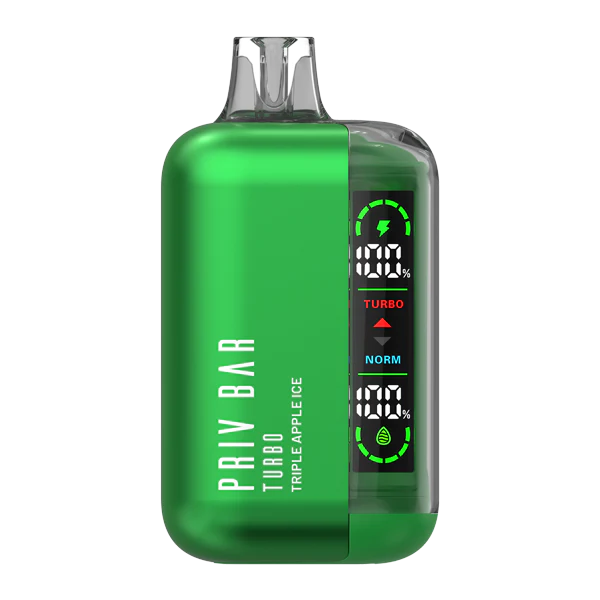Triple apple Ice Disposable Vape - Priv Bar Turbo 15000 