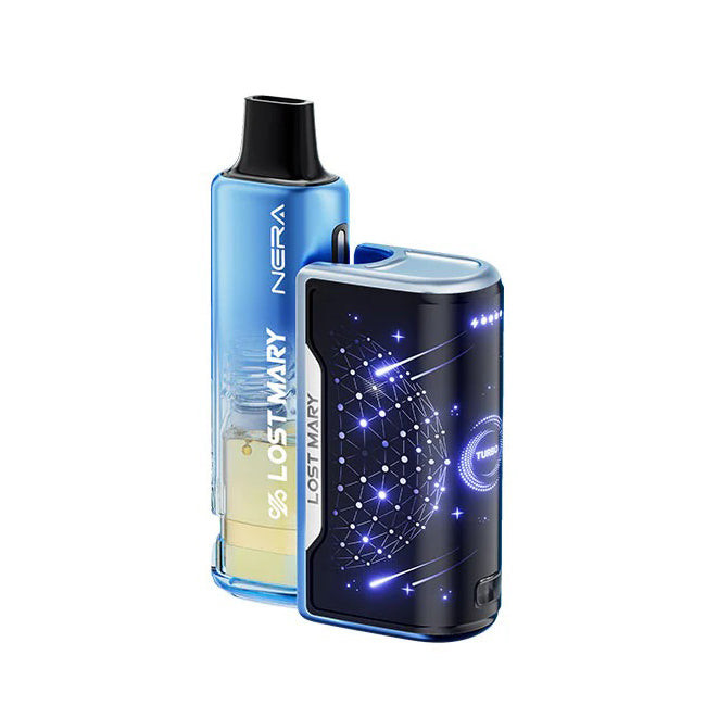 Blue Razz Ice disposable vape - Lost Mary Nera Fullview 70K Kit  