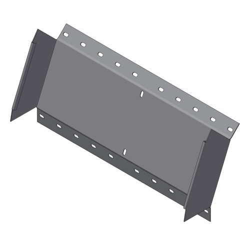 AR perforated ribbed f.  H.D.G. 45° OUTSIDE 500 x 075 R=150 Th=1,5mm