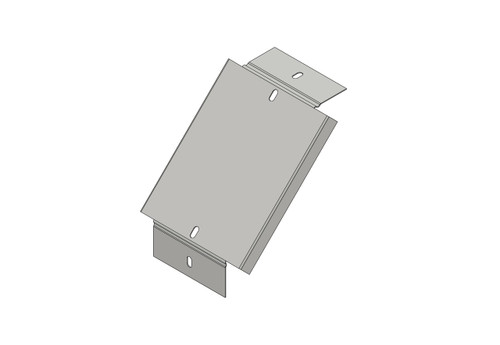 Cop.ACC ZINC. CALDO C.90° DISCESA 150 x 050 R=150mm. Th=1mm