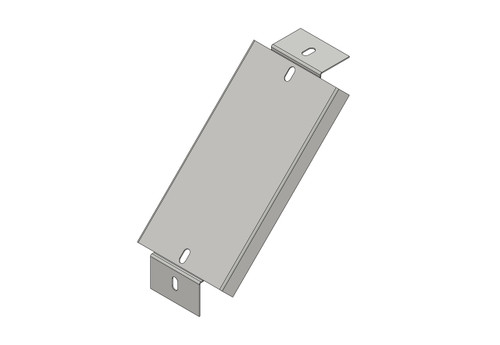 Cop.ACC ZINC. CALDO C.45° SALITA 100 x 050 R=150mm. Th=1mm