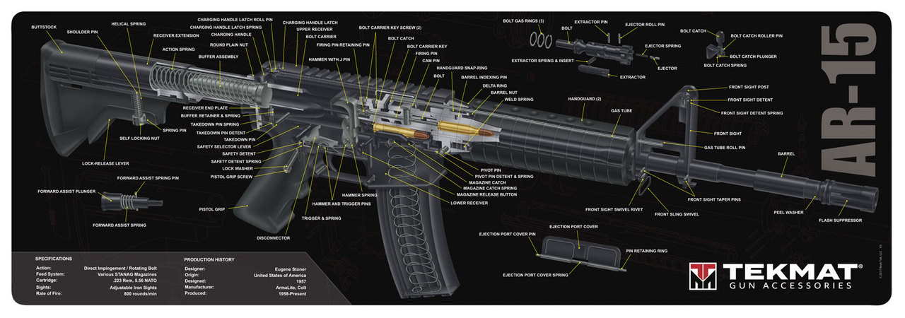 TekMat AR-15 Gun Cleaning Mat