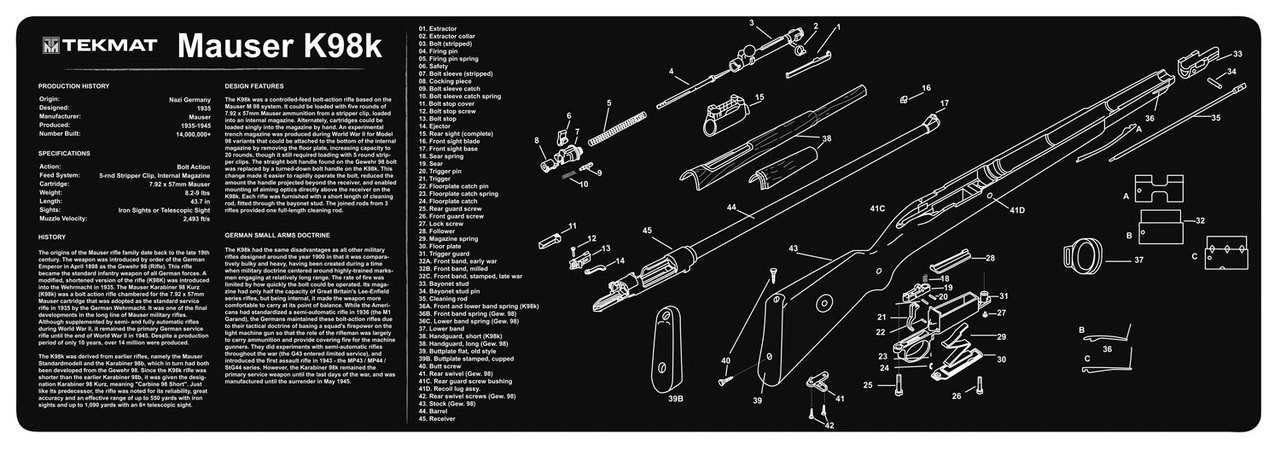 german mauser rifle parts