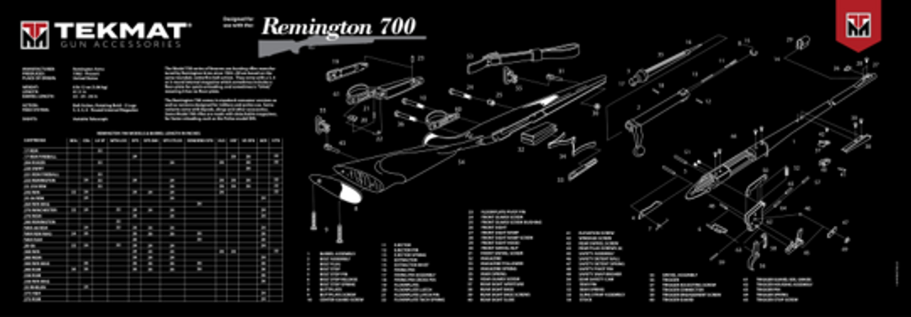 Tekmat Remington 700 Gun Cleaning Mat
