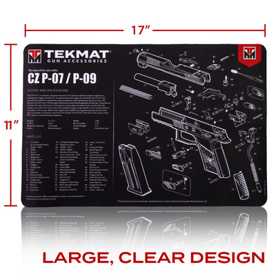 Gun Cleaning Mat for CZ P07/P09