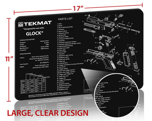 Glock gun cleaning mat