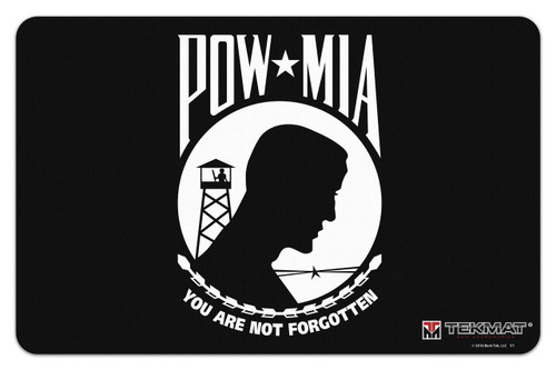 POW/MIA TekMat gun cleaning mat features