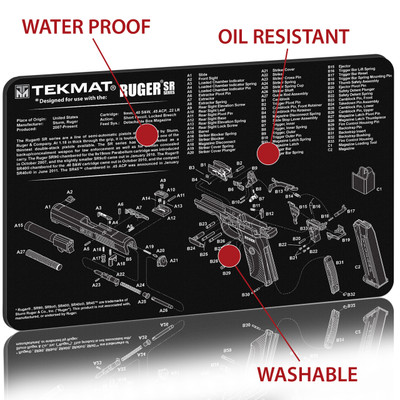 Gun Cleaning Mat For Ruger Sr 9 Sr 40