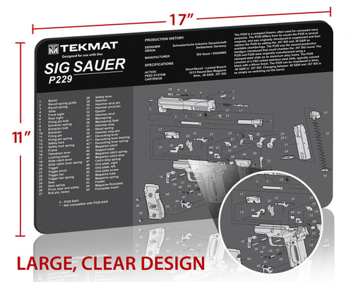 Gun Cleaning Mat for Sig Sauer p229