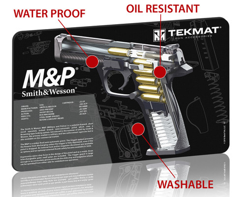 Smith & Wesson M&P Cutaway Graphic Gun Cleaning Mat