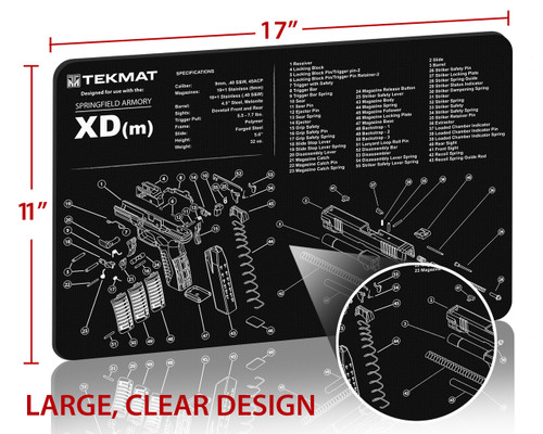 Springfield Armory XDm Gun Cleaning and Repair Mat