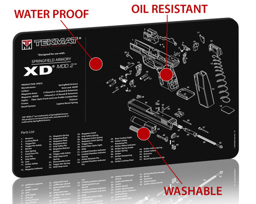 Springfield Armory XD MOD.2 Gun Cleaning Mat