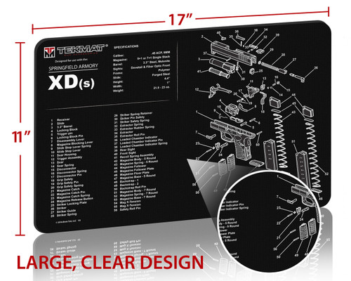 Gun Cleaning TekMat for the Springfield Armory XDs