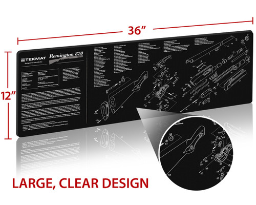 Remington 870 Shotgun Cleaning And Parts Mat