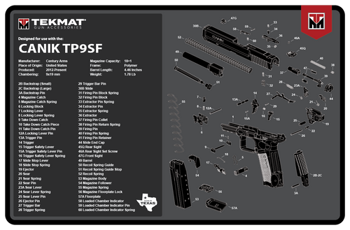 Canik TP9SF Gun Cleaning Mat