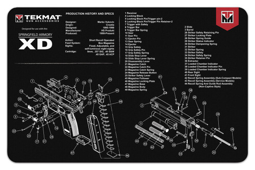 Springfield Armory XD Gun Cleaning and Repair Mat