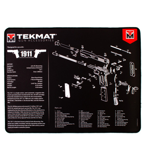 Gun Cleaning Bench Mat - Glock / 1911 - SFT2 Tactical