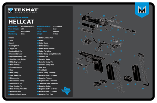 20” 92X Beretta Gun Cleaning Mat