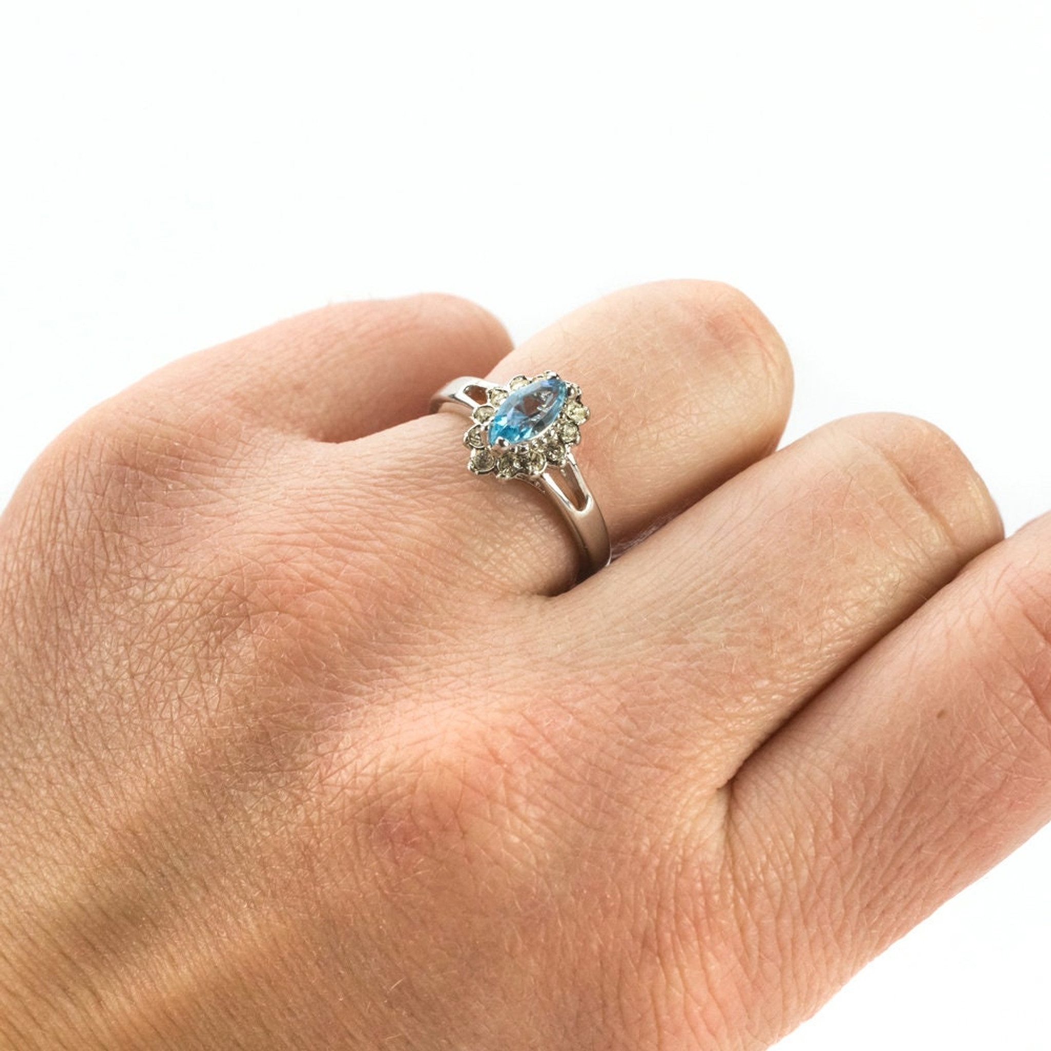 Clara Beau Simply Classy 12mm Square Swarovski Crystal Ring R47 Silver –  bluejewelshop