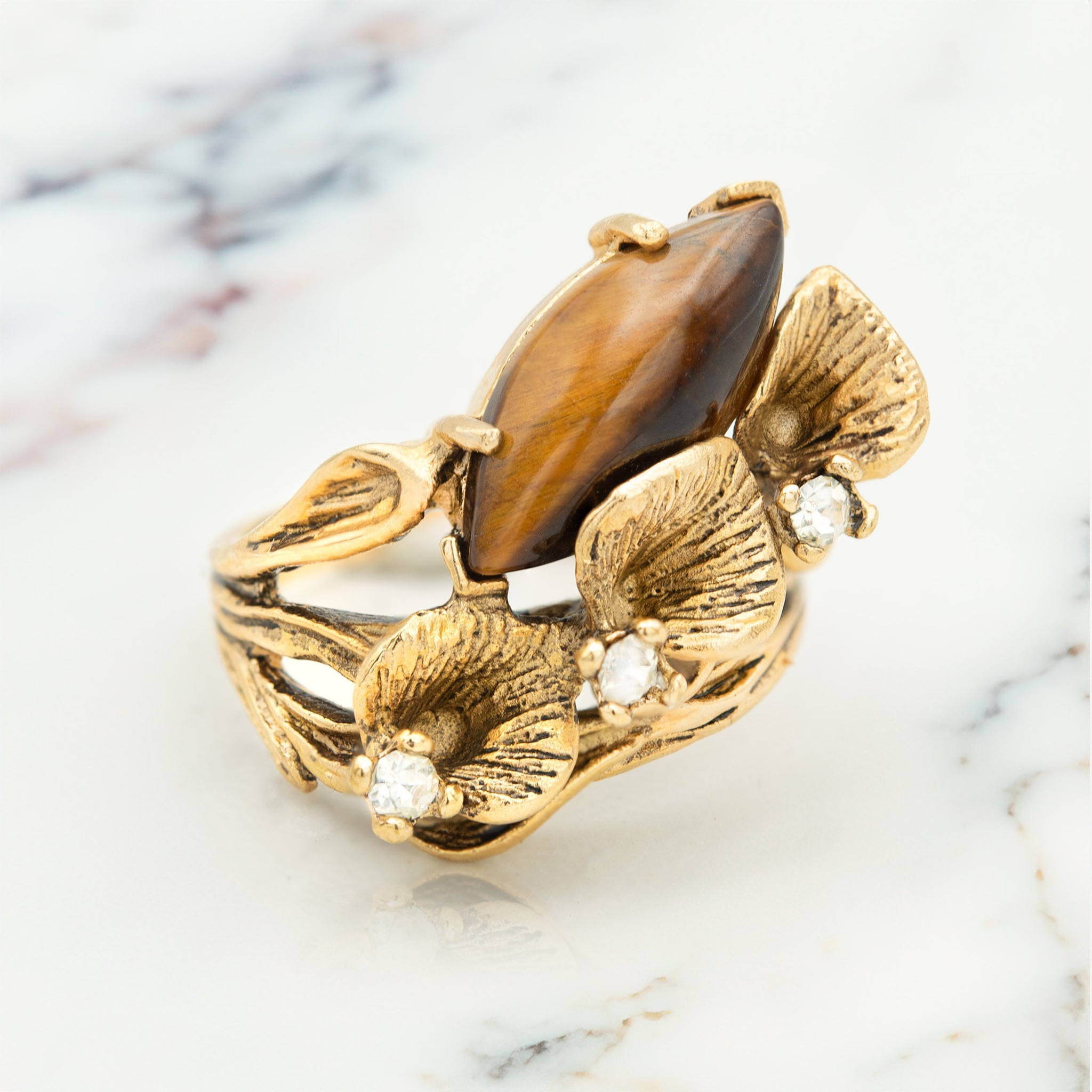 Buy 10k Yellow Gold Tiger Head Ring Online at SO ICY JEWELRY
