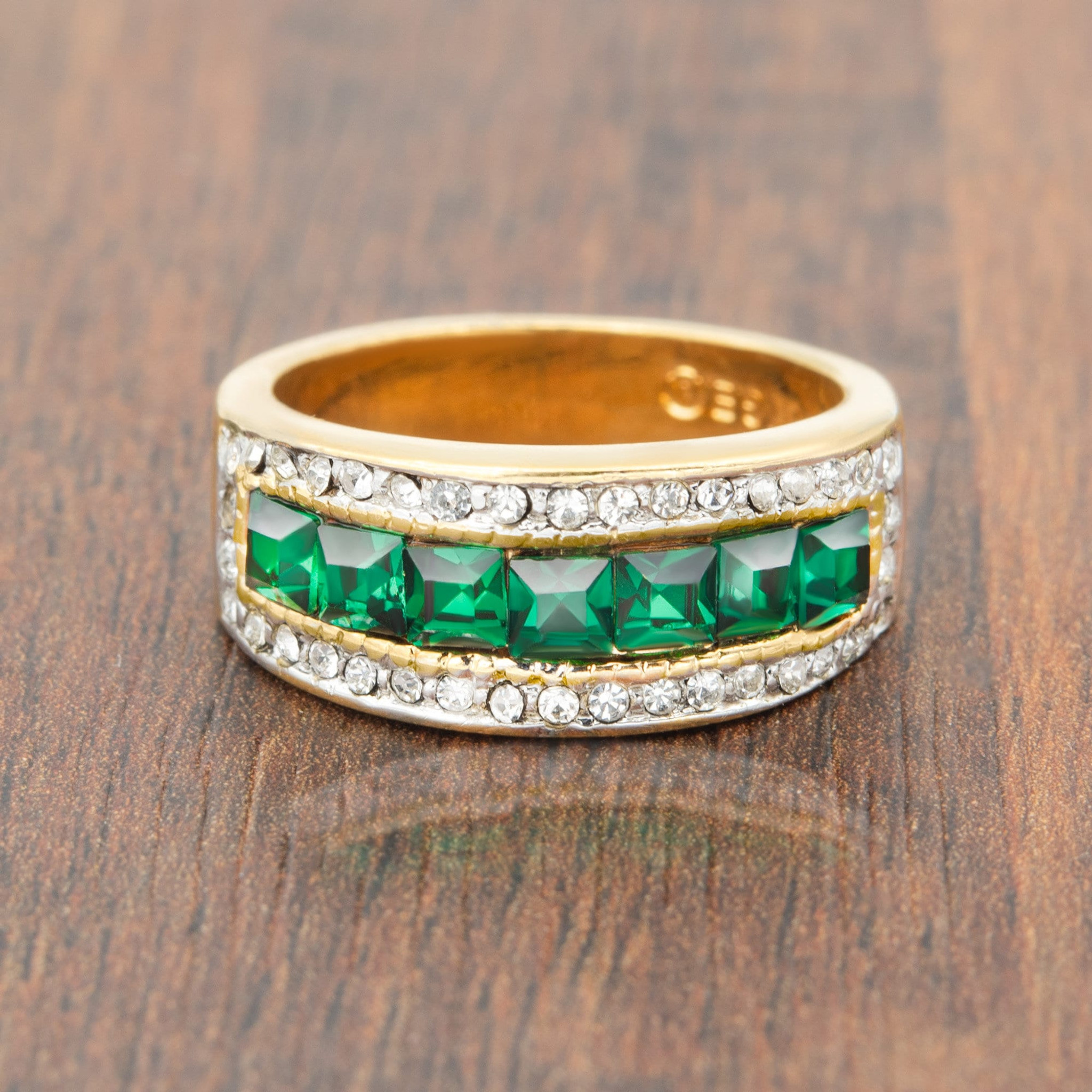 10.44 CTW DEW Emerald Forever One Moissanite Eternity Band in 14K White  Gold | Charles & Colvard