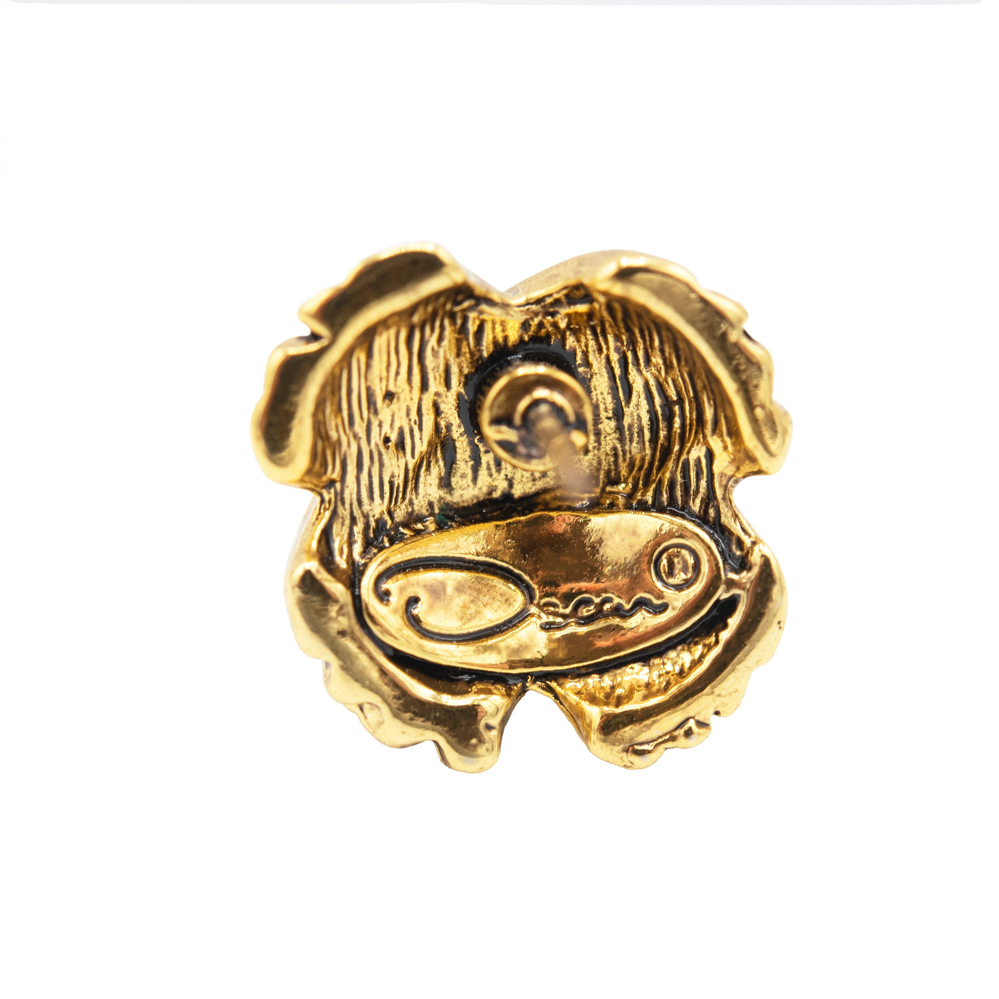 Vintage Oscar De La Renta X Gold Tone Earrings Stamped with