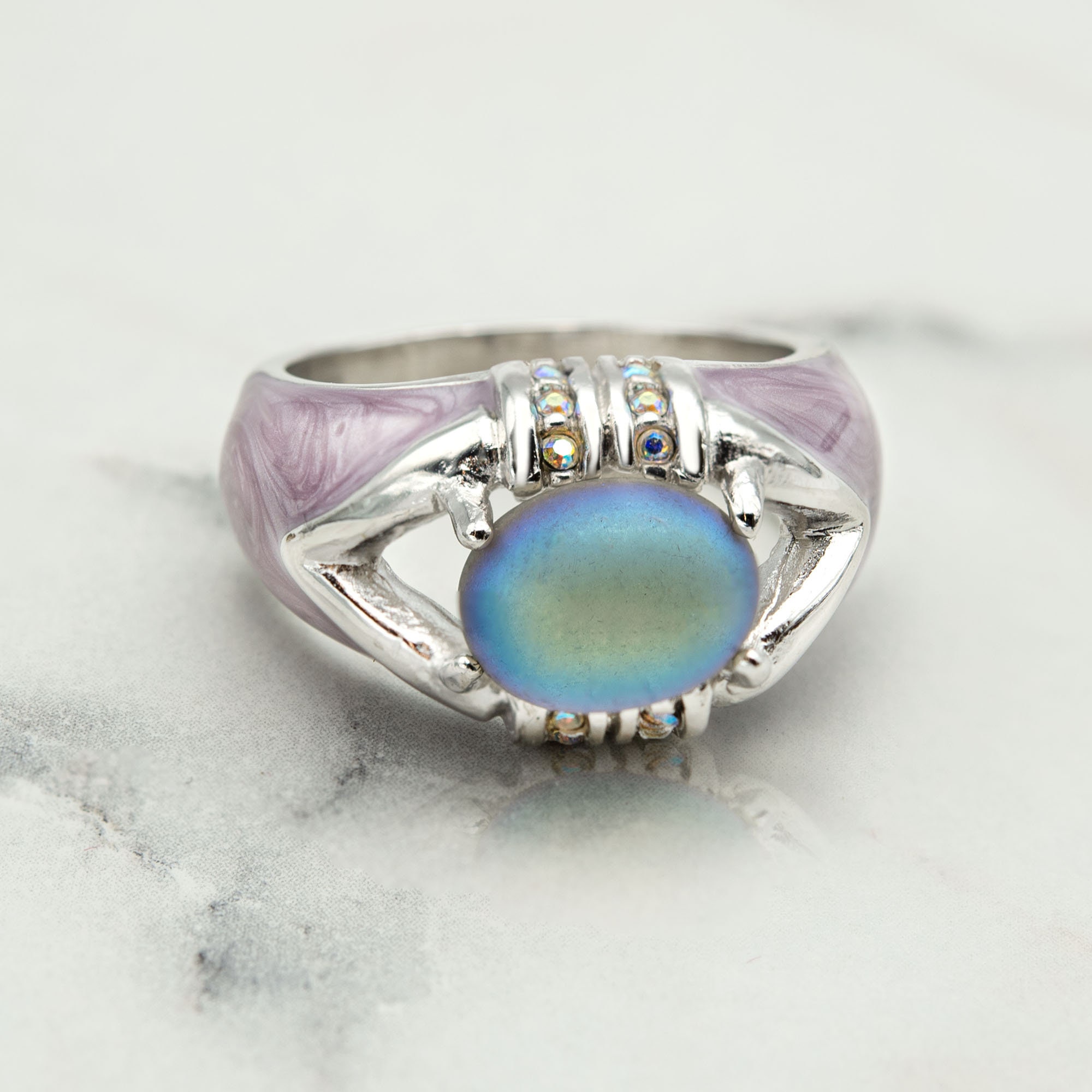[希少レア]Vintage Stone Ring Vintage English Moonstone Ring