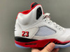 12 Pair - Air Jordan 5 "Fire Red" (Black Tongue)
