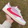 12 Pair - Jordan 1 Retro Low OG SP Travis Scott Sail Tropical Pink