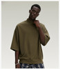 Men‘s Mock Neck Boxy Fit 305g Cotton T-Shirt