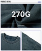 Washed Brushed 100%Cotton 270G T-Shirt