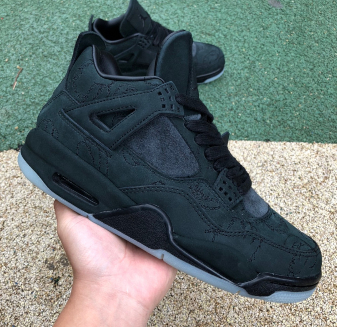 12 Pair -  Jordan 4 Retro X KAWS Black