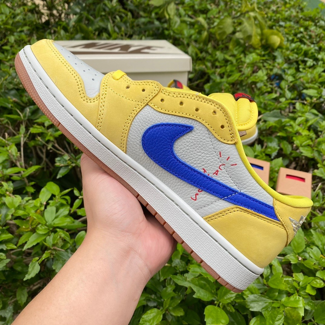 12 Pair - Nike Travis Scott x Jordan 1 Low OG  Canary