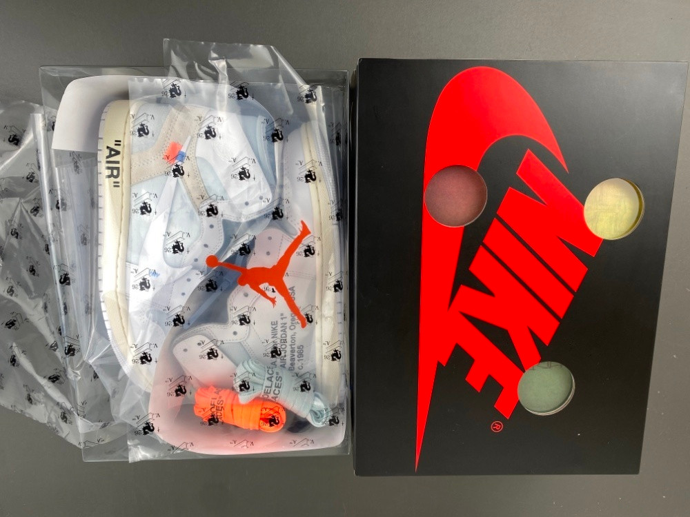 12 Pair -Jordan 1Retro High OG x Virgil Abloh Archive "Alaska”