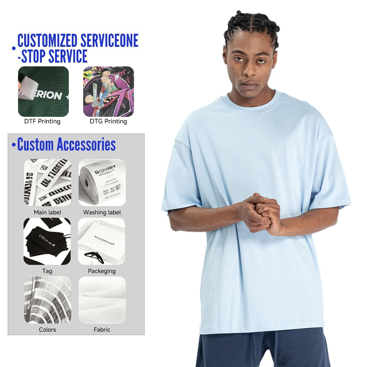Outdoor Cooling 100%Cotton 230G Oversized T-Shirt