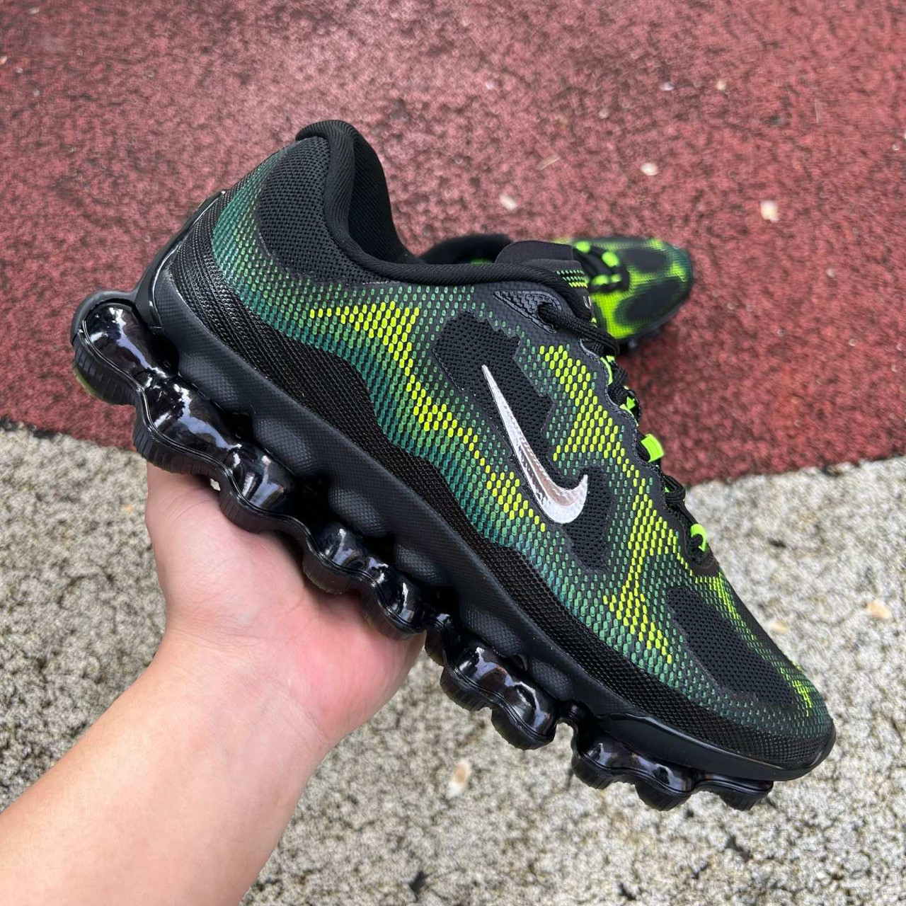 Wholesale Nike Air Liquid Max Black Green Apple