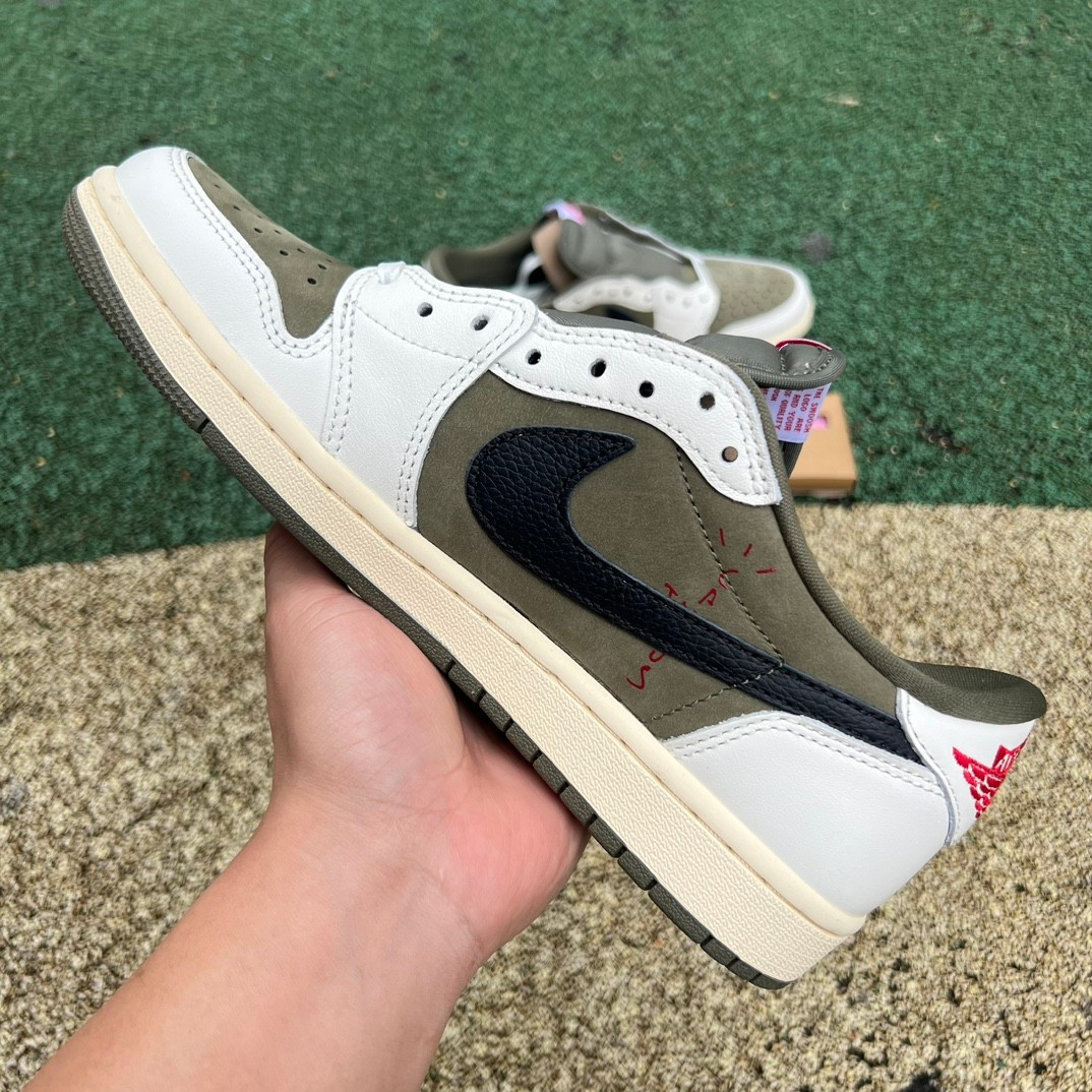 12 Pair -Jordan 1 Retro Low OG SP Travis Scott Medium Olive