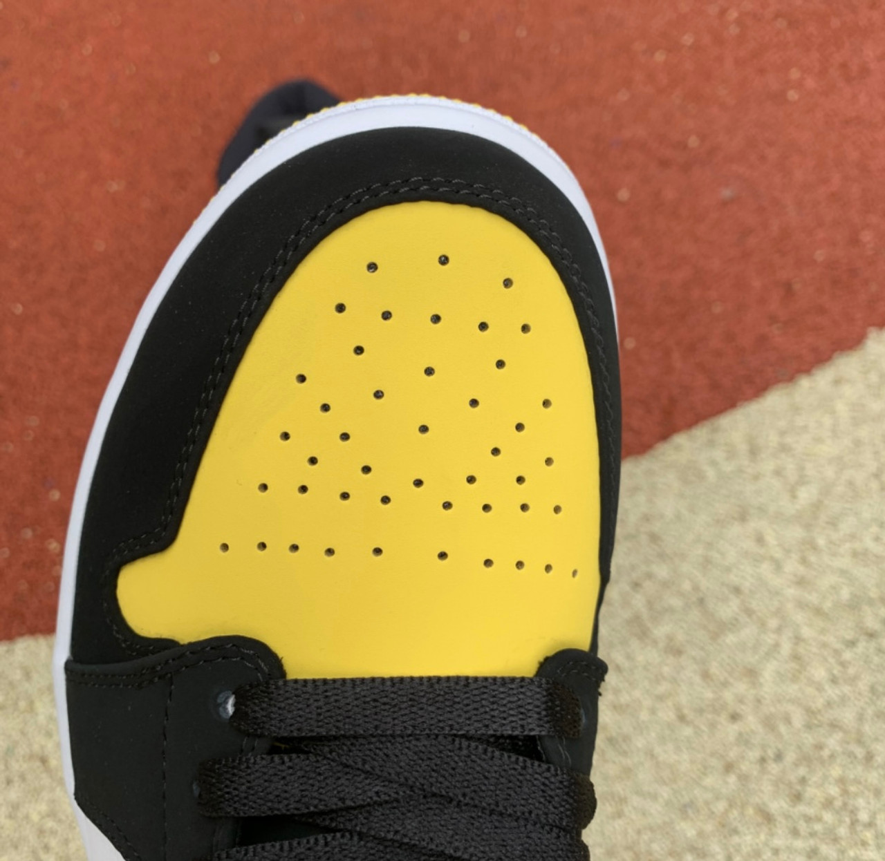 12 Pair -Jordan 1 Mid "Yellow Toe"