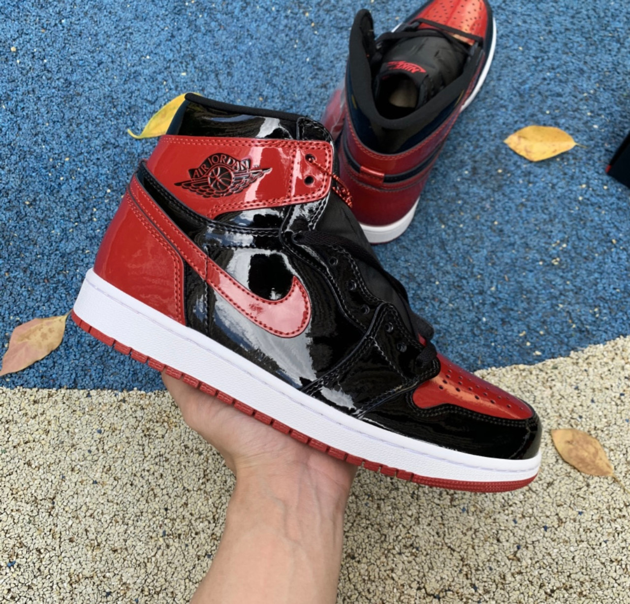 12 Pair -Jordan 1 Retro High OG Patent Bred - Low Low