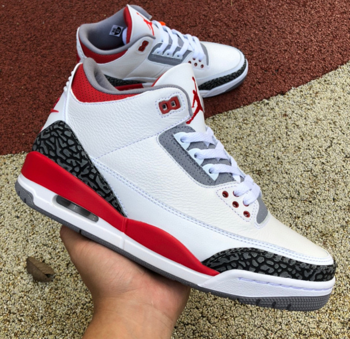 12 Pair - Jordan 3 Retro Fire Red