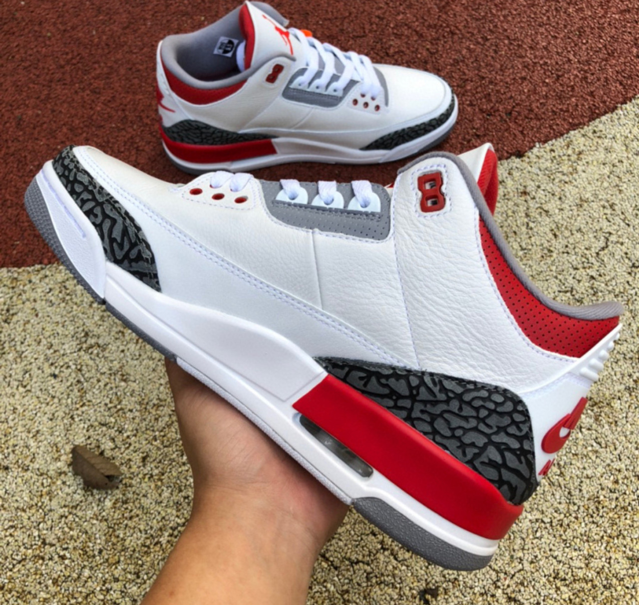 12 Pair - Jordan 3 Retro Fire Red