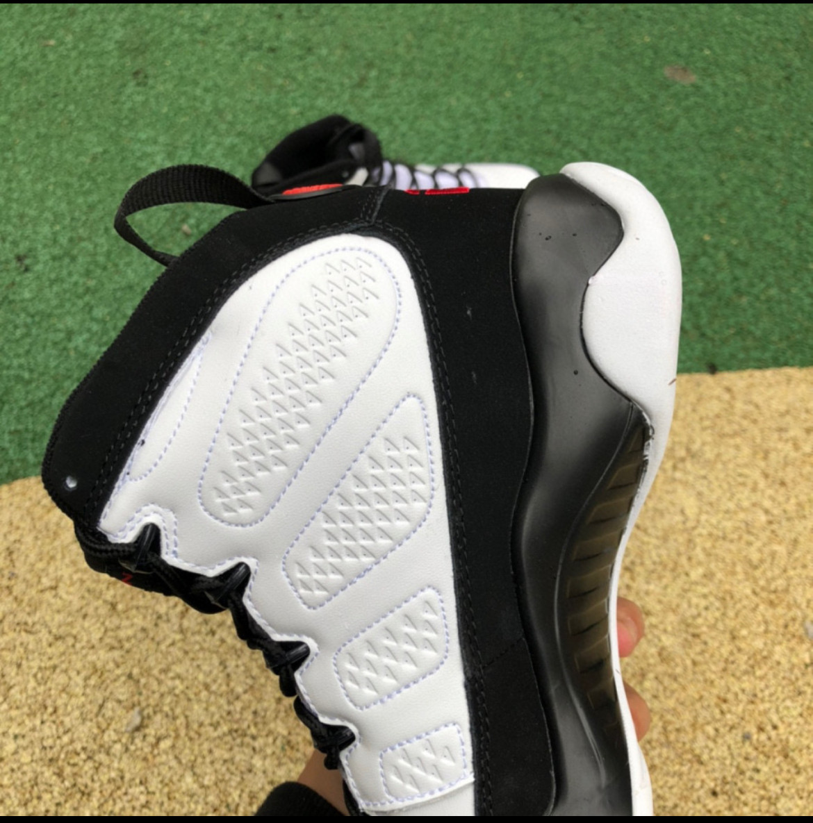 jordan 9 space jam real vs fake