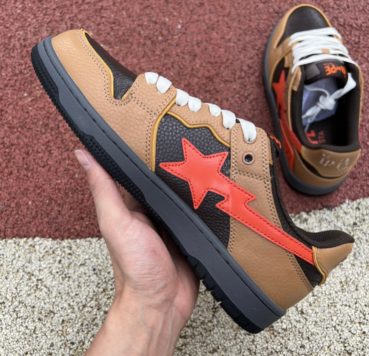 12 BAPE STA Brown