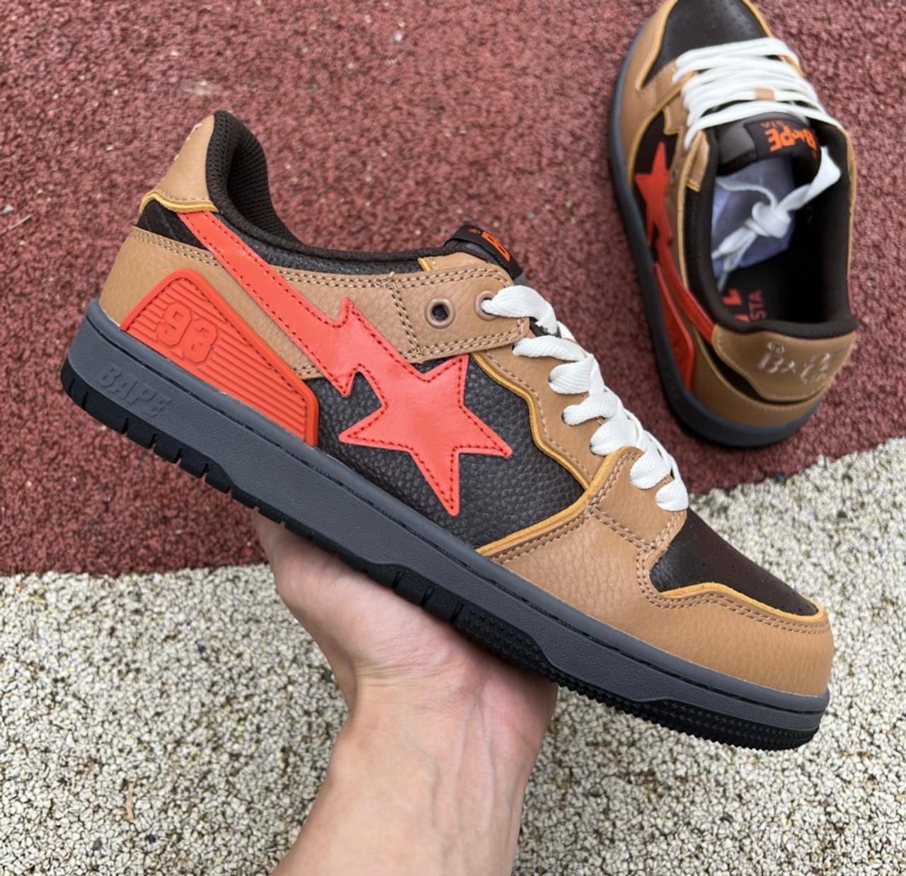 12 BAPE STA Brown